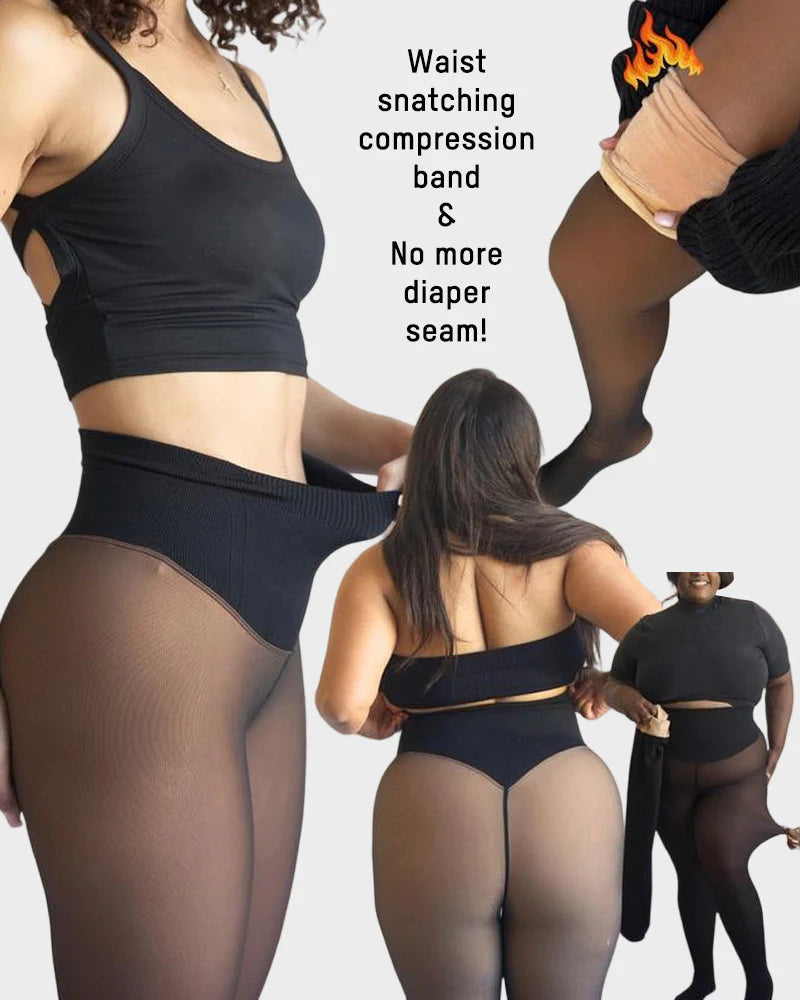 💖50K+ SOLD!❄️One-Seam Shaping Pile Leggings✨ Stay Warm.Look Snatched.💕