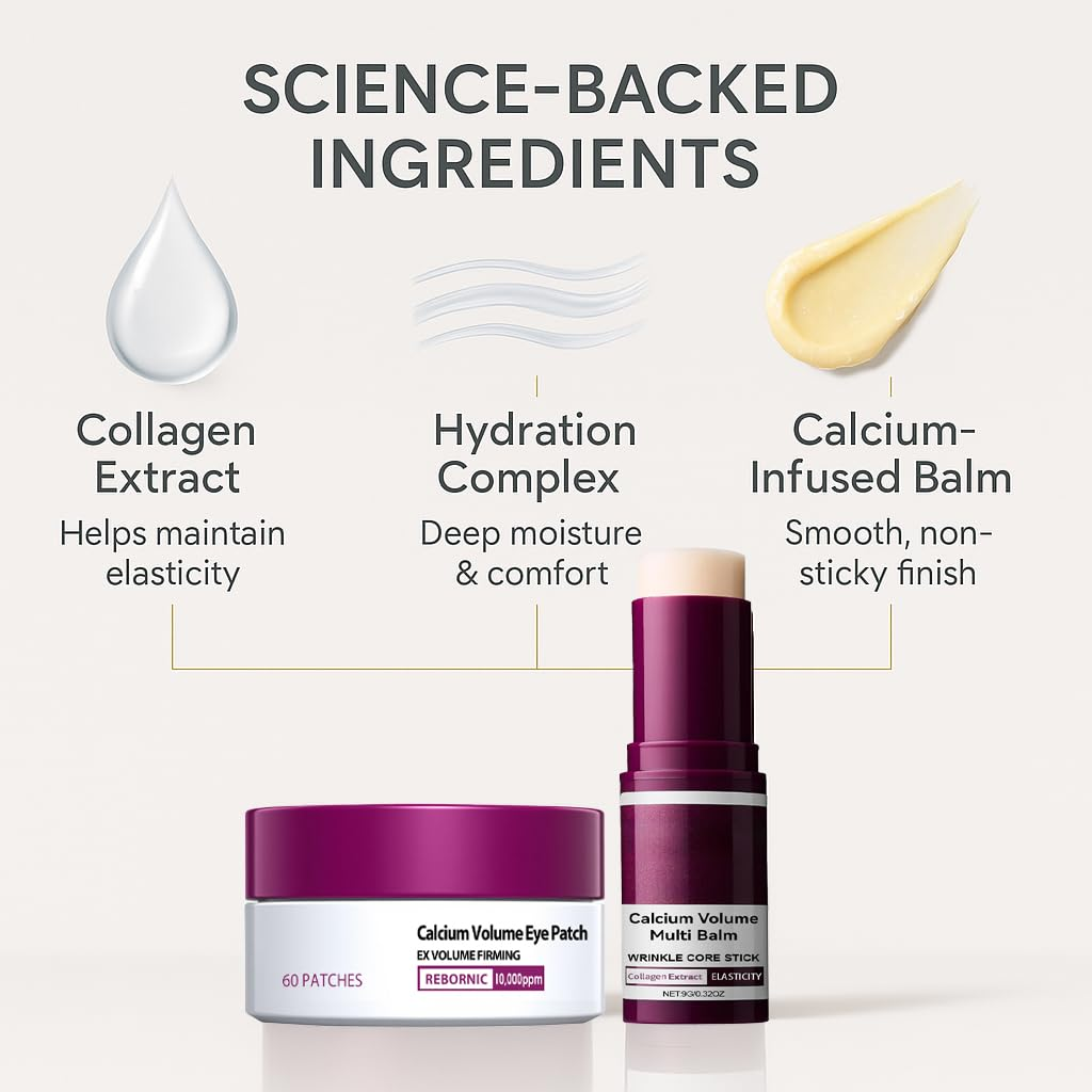 💗[Dr.Meloxin Official] Calcium Volume Multi Balm+Eye Patch 60ea Korean Skin Care Cosmetics with Collagen Extract Elasticity Eye Shiel dSkin Repair